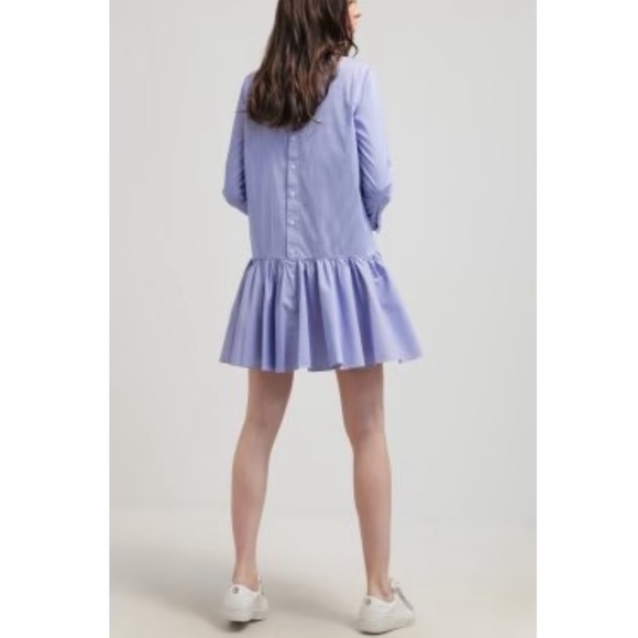 NEW Polo Ralph Lauren MARJORIE Summer Poplin Drop Waist Dress 12 COLLARED PREPPY - Picture 10 of 12